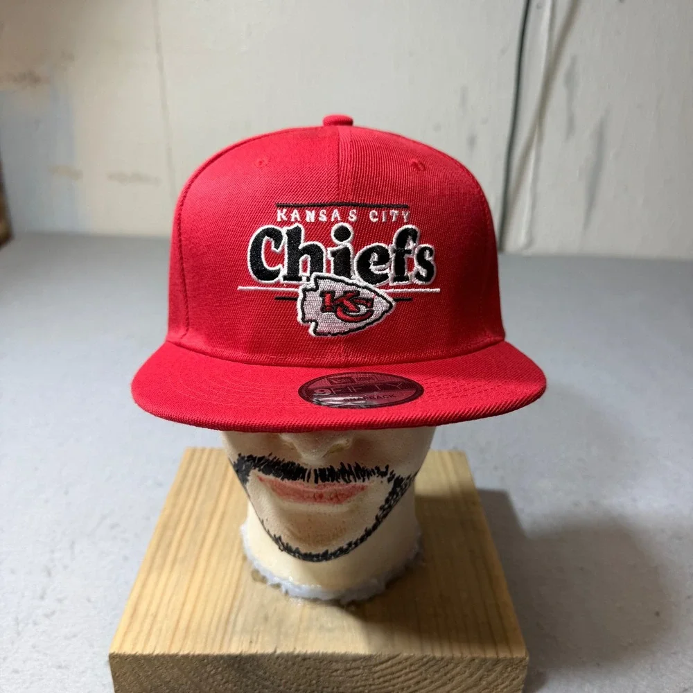 New Era‎ Kansas City Chiefs NFL 9FIFTY Snapback Hat Red Embroidered Logo